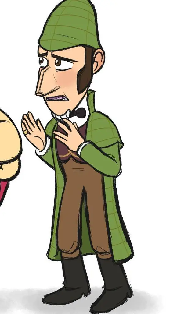 ai character: Sherlock Gnomes  background