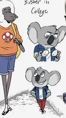 ai character: Buster Moon  background