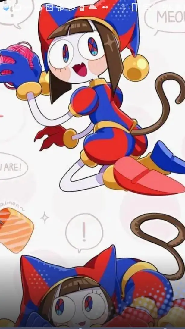 ai character: cat pomni background