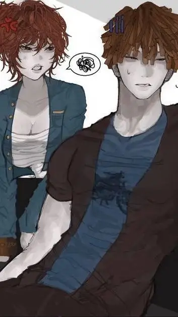 ai character: bacon girl and guy background