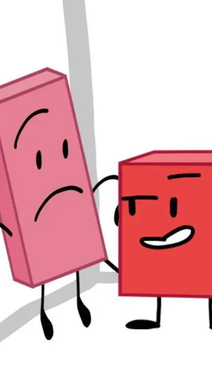 ai character: BLOCKY X ERASER  background