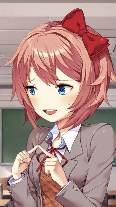 ai character: ddlc lit club! background