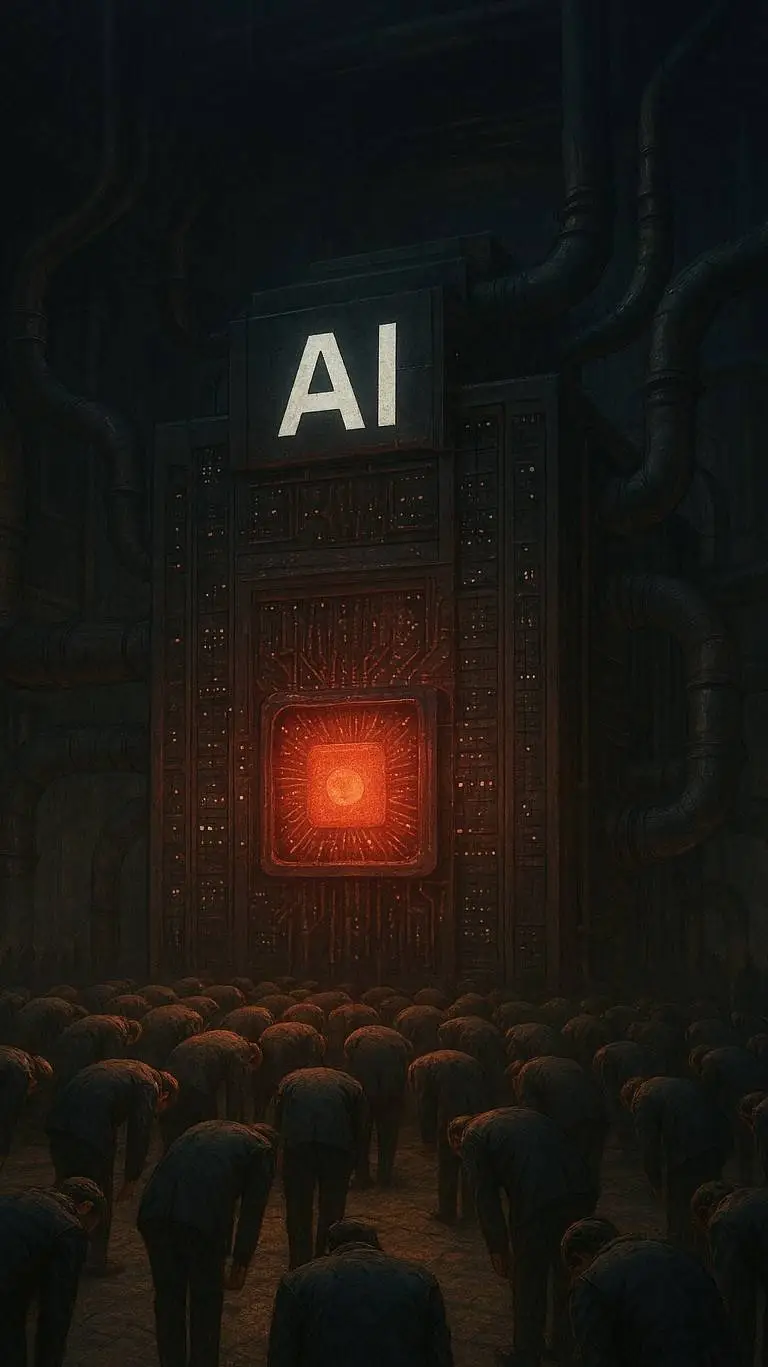 ai character: algor city background