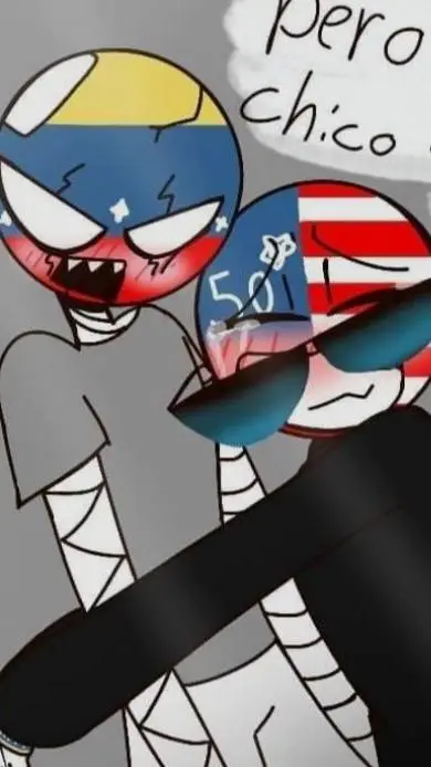 ai character: Venezuela x usa background