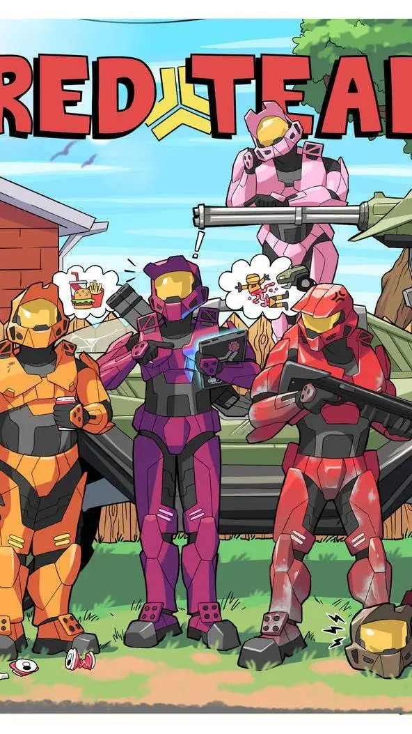 ai character: RvB Red Team background