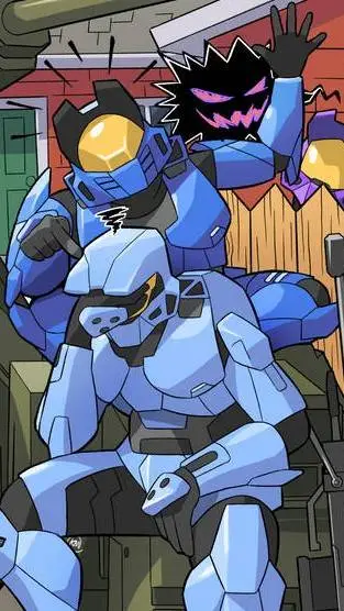 ai character: Caboose  background