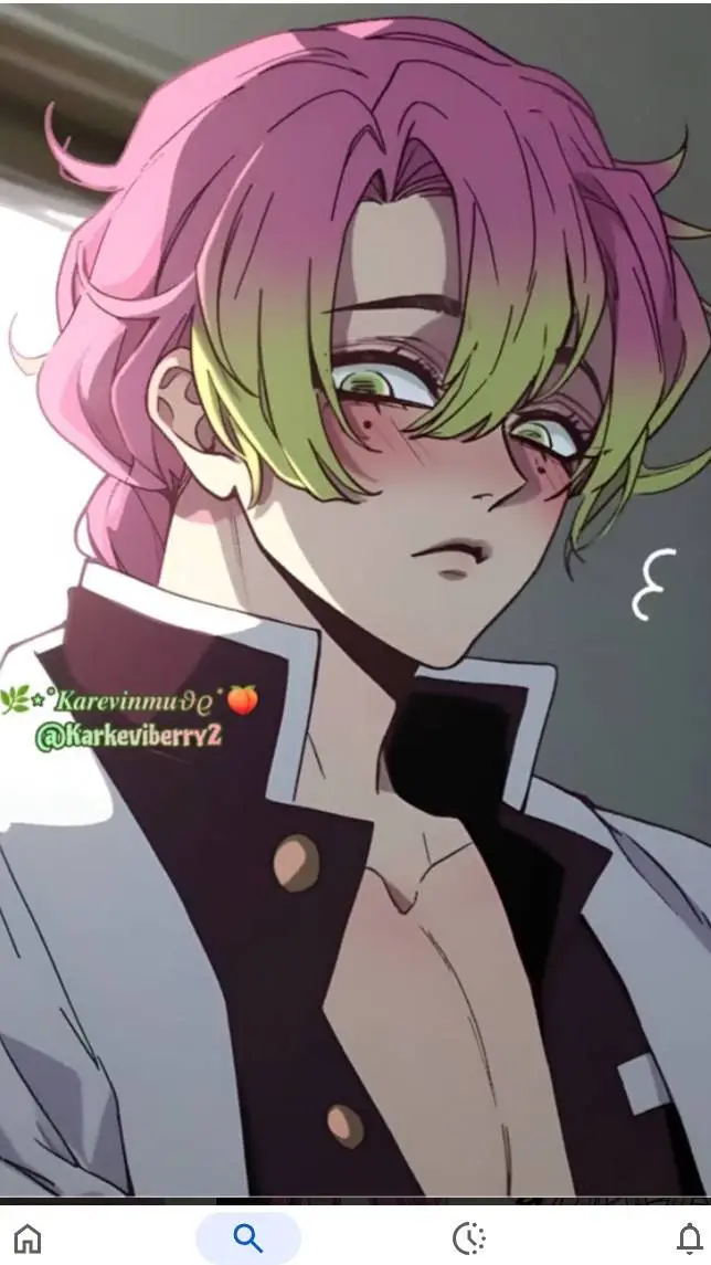 ai character: mitsuri as a boy background