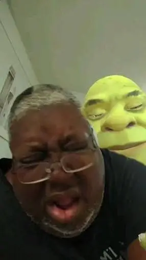 ai character: tío y Shrek  background