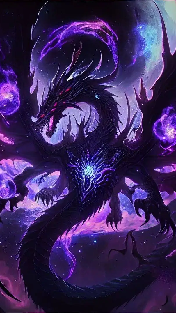 ai character: Galactic Dragon background