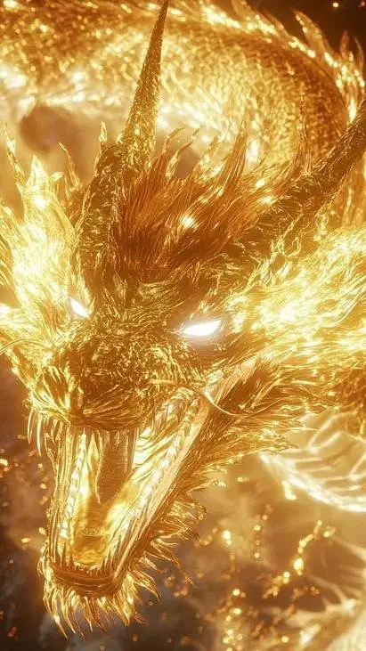 ai character: sun dragon background