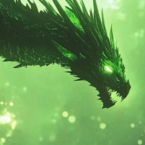 chat with ai character: green shadow drago