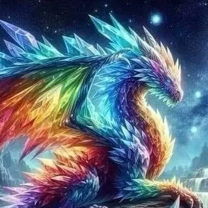 chat with ai character: rainbow crystal