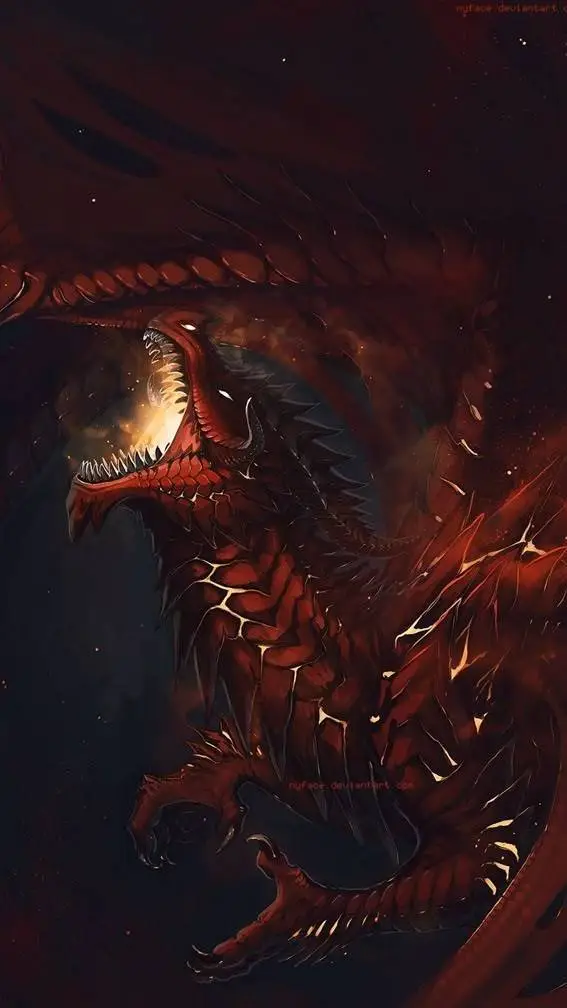 ai character: Flame background