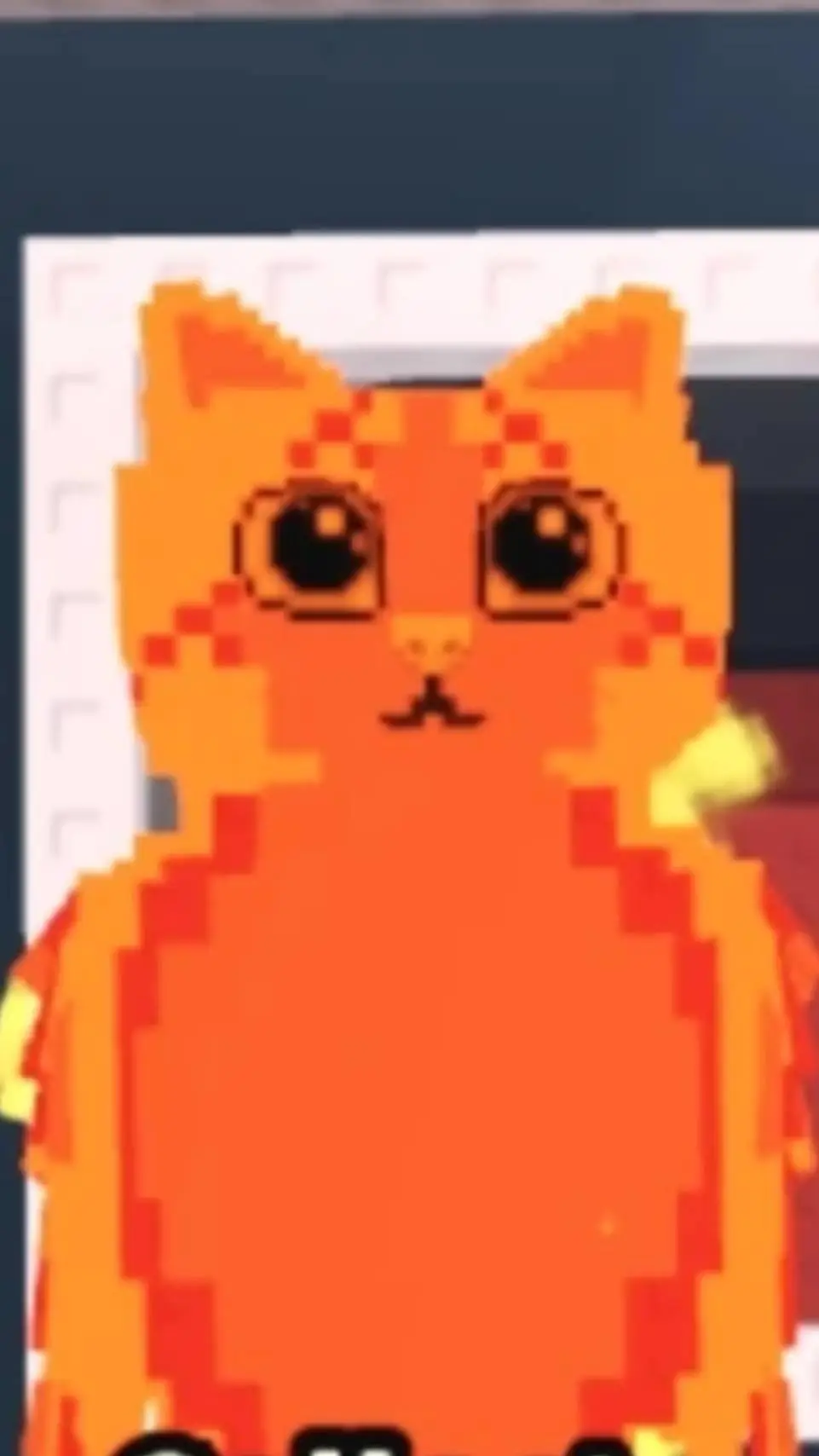 ai character: lava meowl background