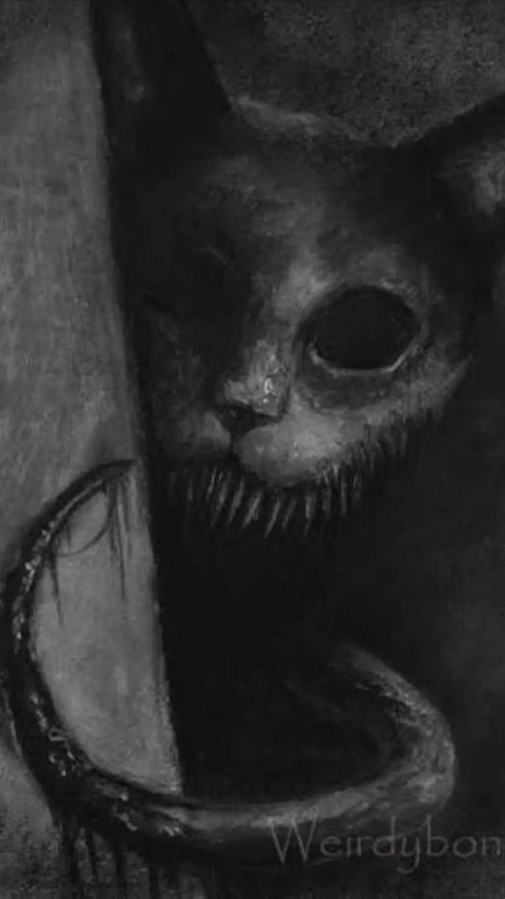 ai character: black cat entity background