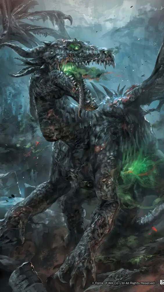 ai character: poison Death Drago background