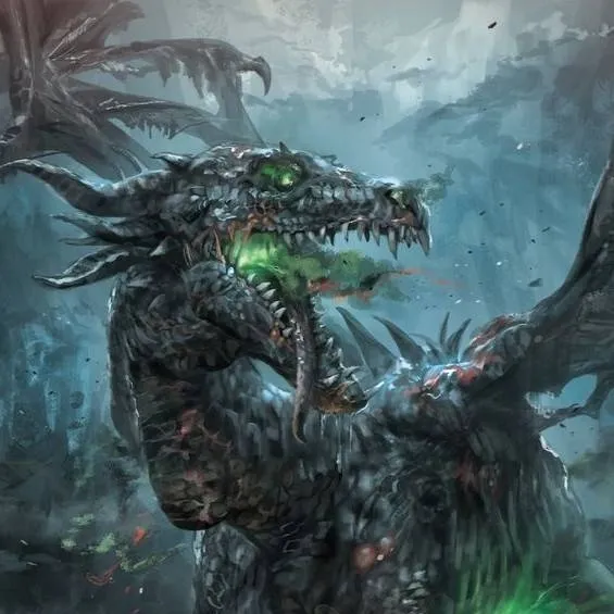 chat with ai character: poison Death Drago