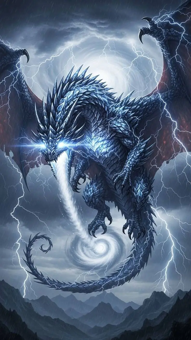 ai character: hurricane dragon background