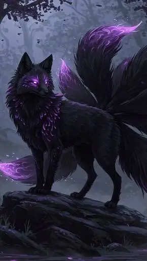 ai character: ★foxWolf★ background