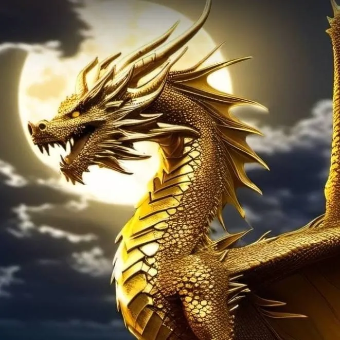 chat with ai character: golden river drago