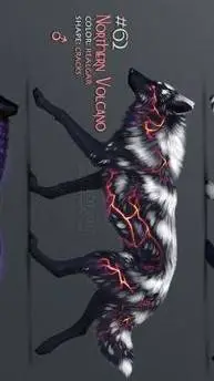 ai character: Northen Volcano background