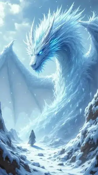 ai character: ice background