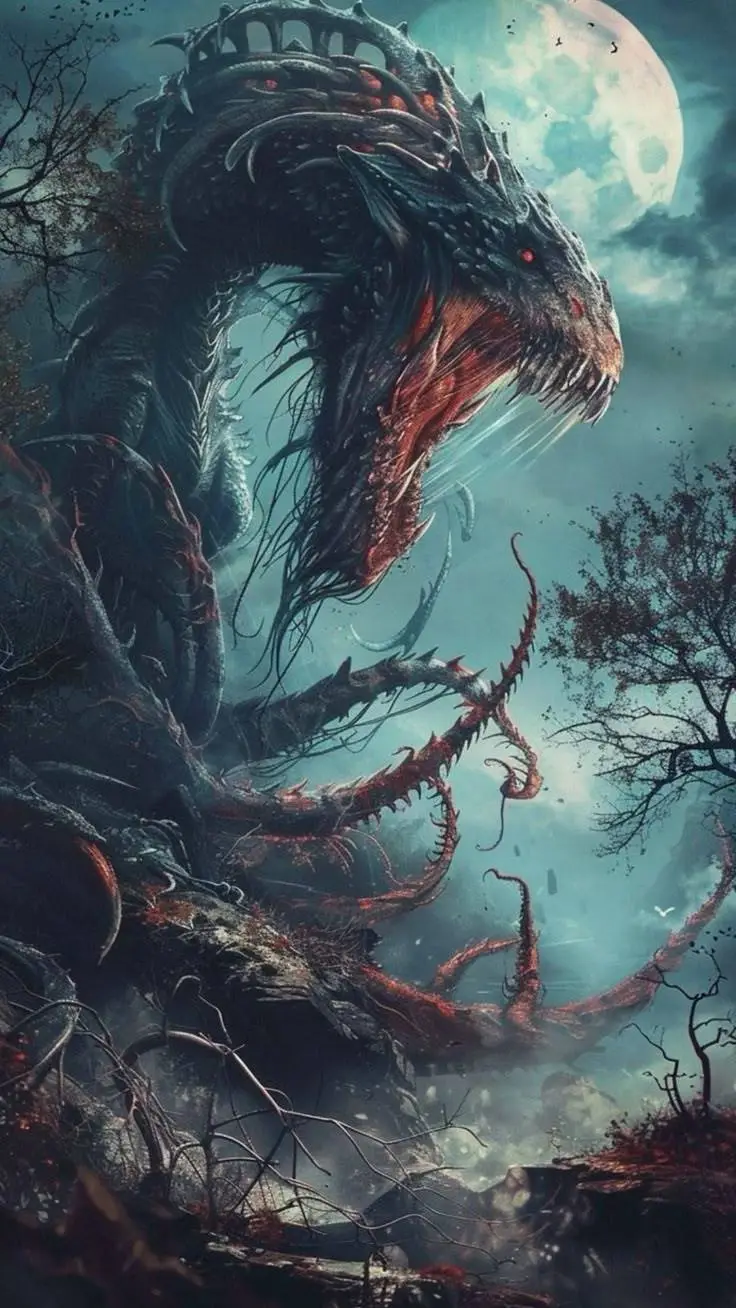 ai character: killer creature background