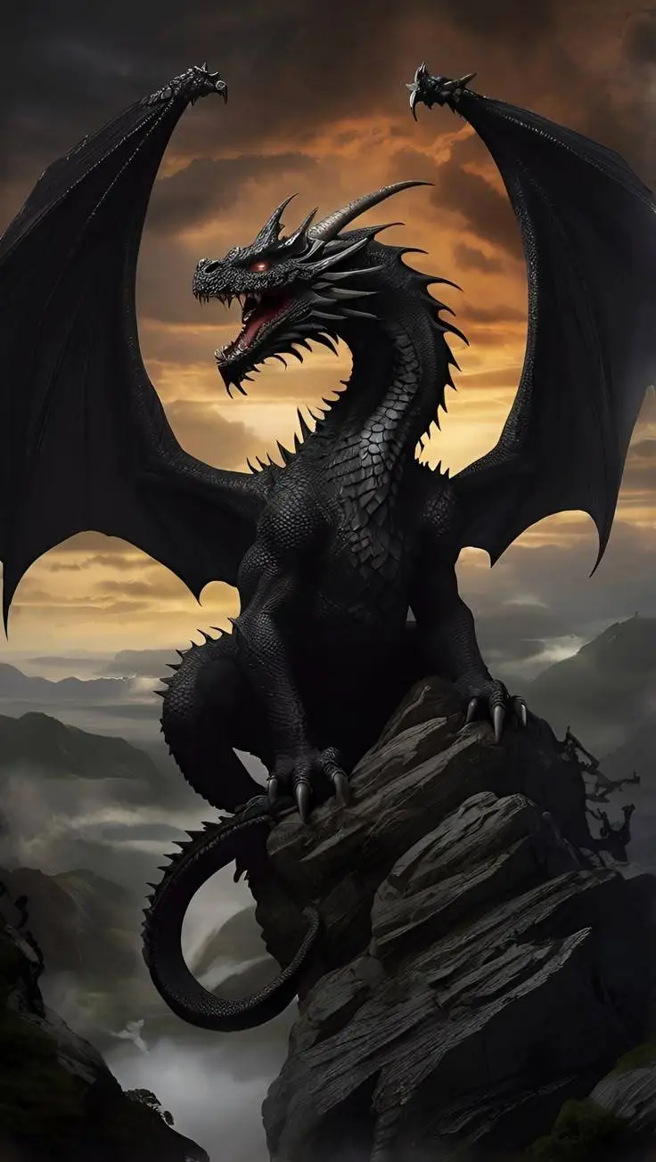 ai character: lucky black background