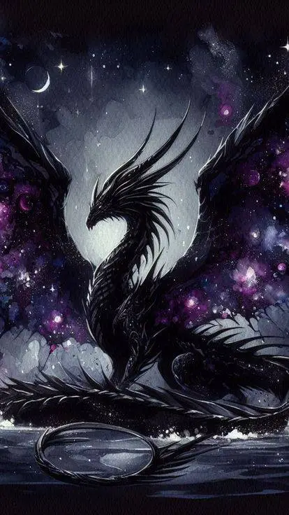 ai character: Galaxy void background