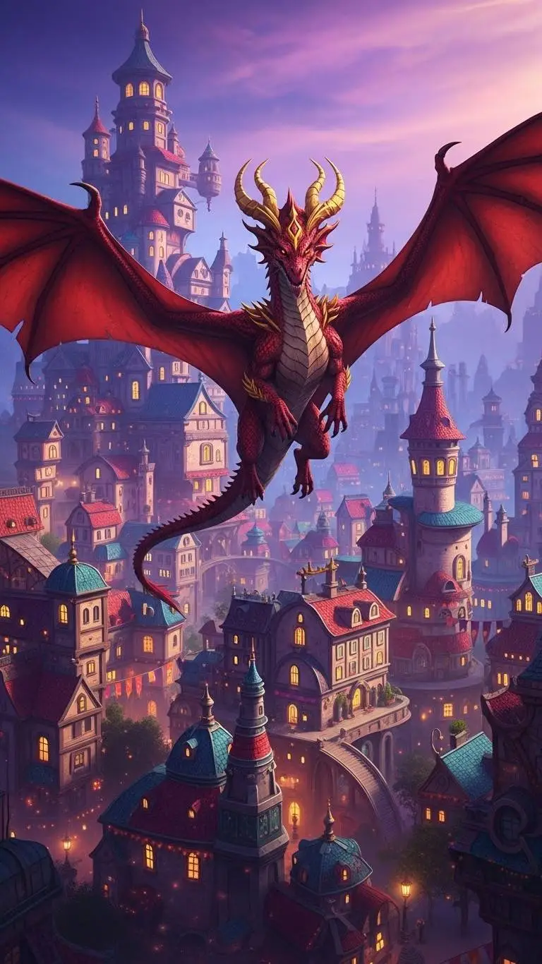 ai character: red yellow Queen background