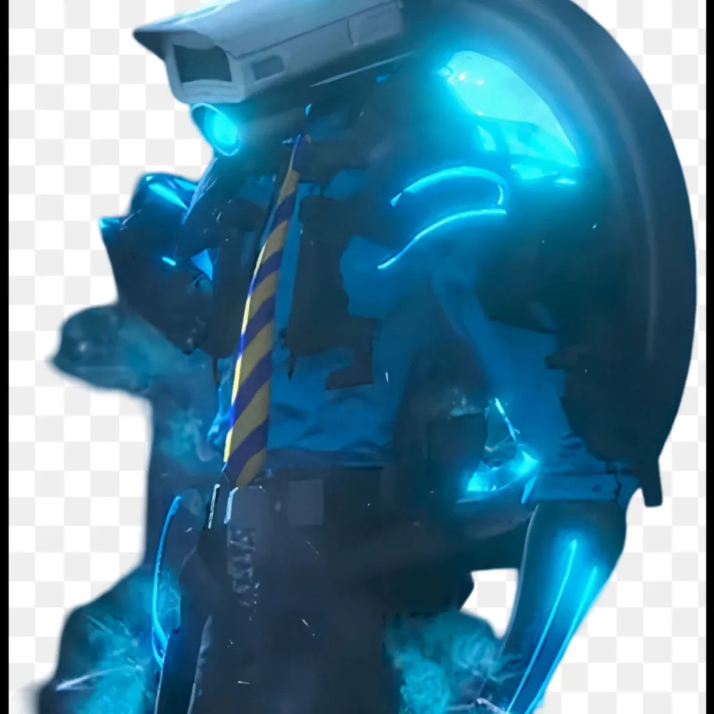 chat with ai character: Blue of camera