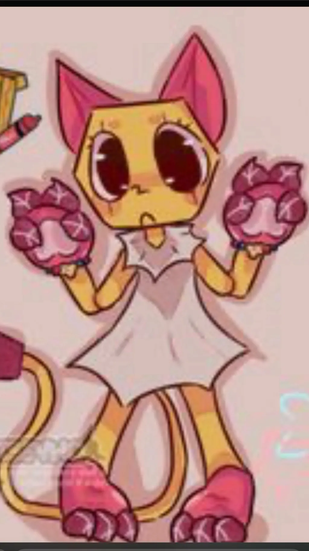 ai character: Cute scrap background