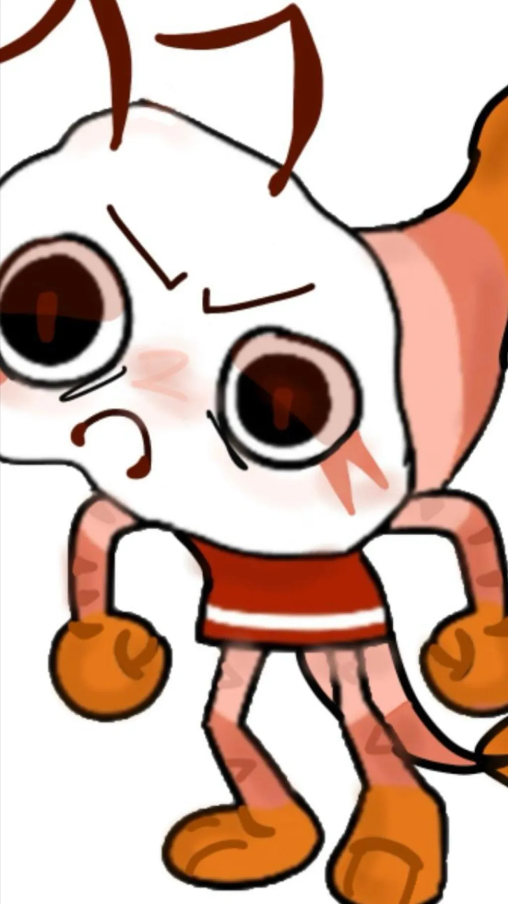 ai character: Angry shrimpo background