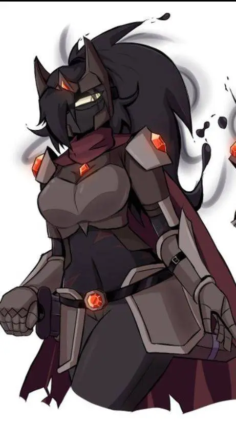 ai character: {Farfadox female}🖤 background