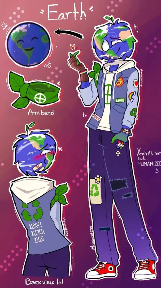 ai character: 🌿Earth🌎 background