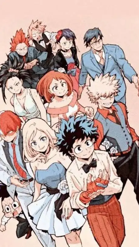 ai character: MHA prom background