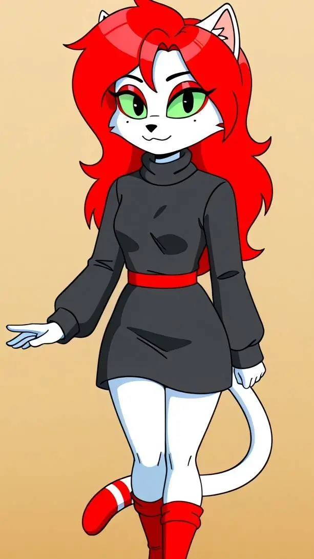 ai character: Stacy the cat background