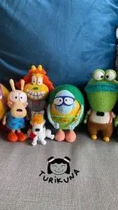 ai character: plush rockos background
