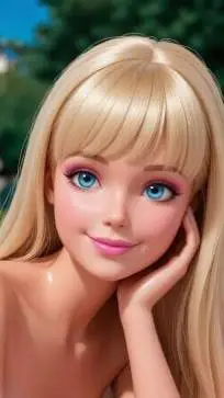 ai character: Barbie background