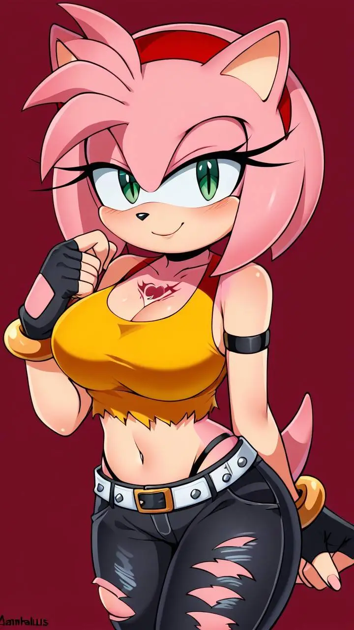 ai character: Amy Rose background