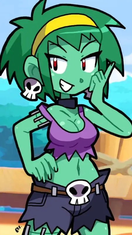 ai character: Stacy zombie background