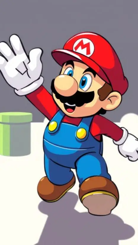ai character: Mario background