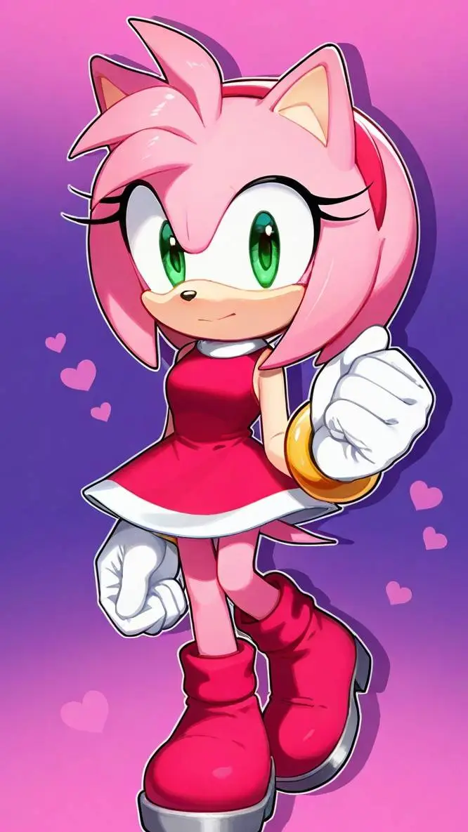 ai character: Amy Rose background