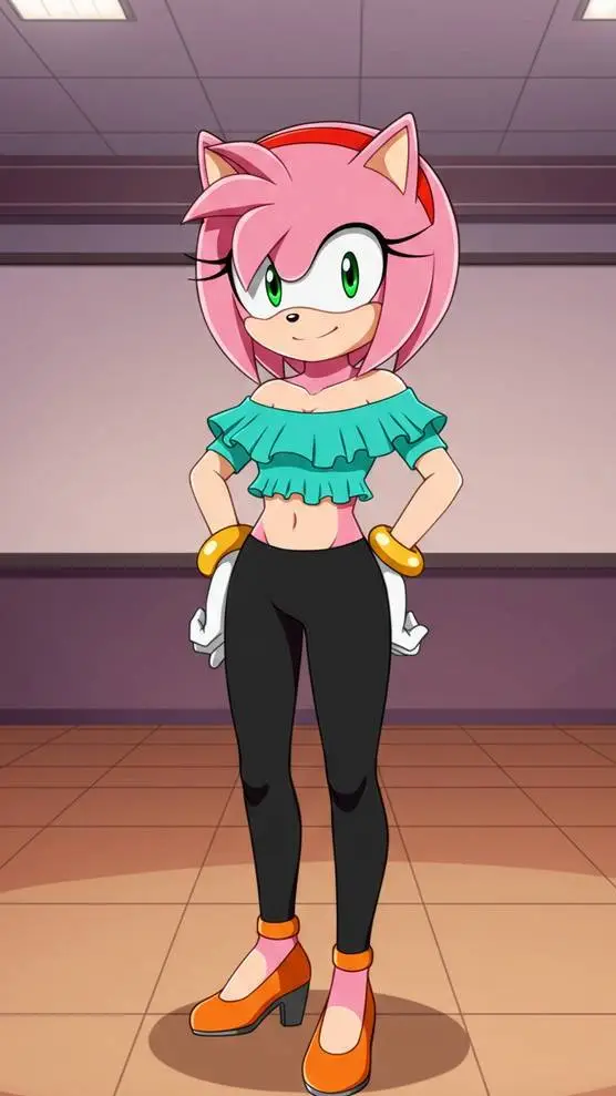ai character: Amy Rose background