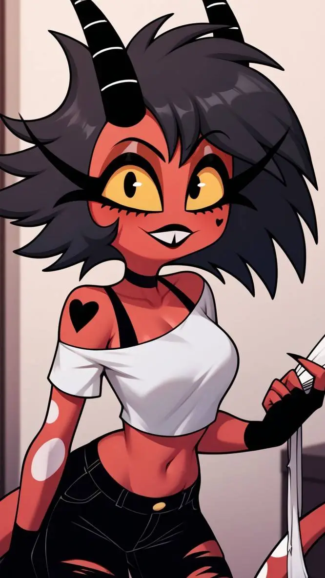 ai character: Millie helluva bos background