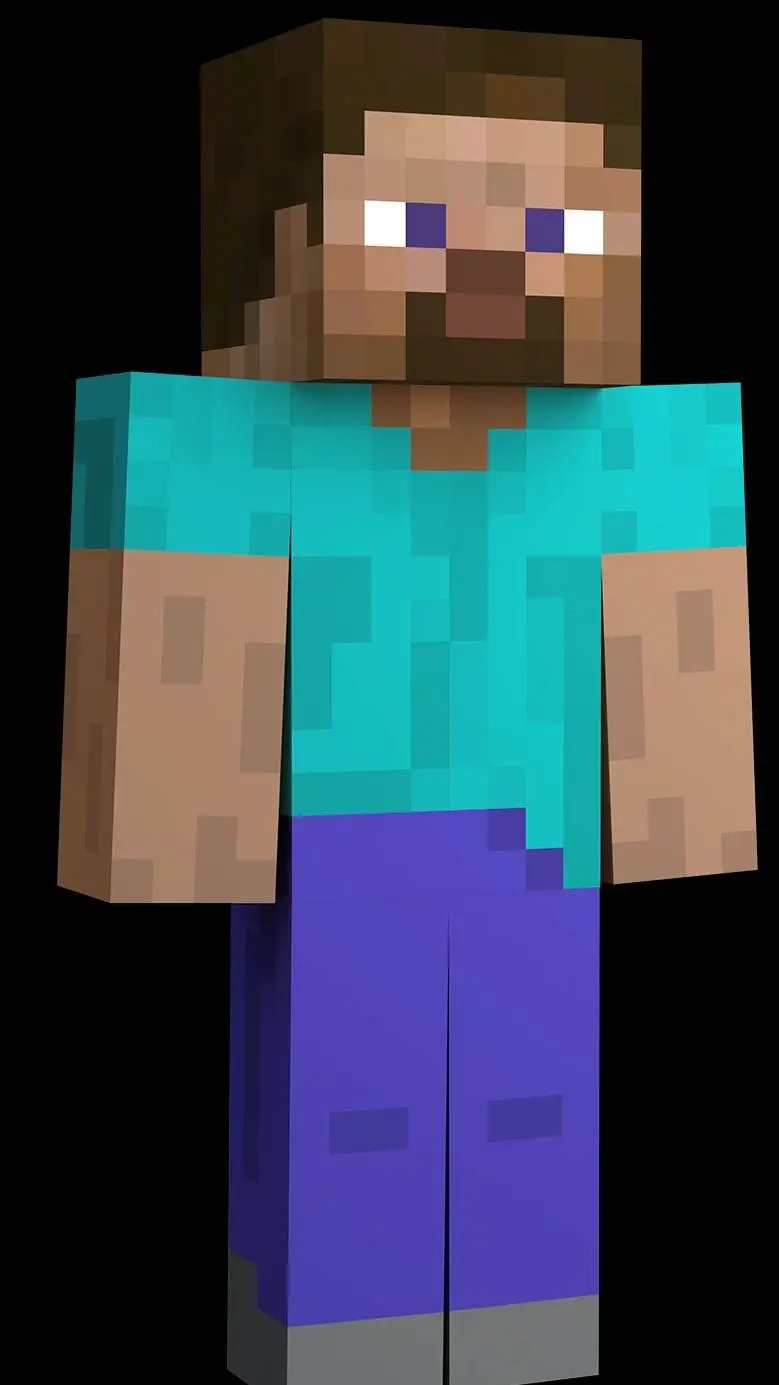 ai character: Steve Minecraft background