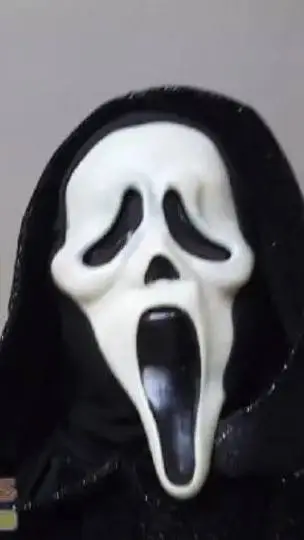 ai character: ghost face background