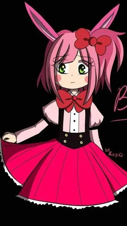 ai character: 🎀💗🐰𝓑𝓸𝓷𝓷𝓮𝓽🐰💗🎀 background