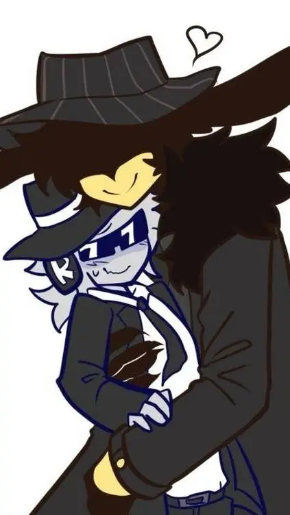 ai character: Double fedora :3 background