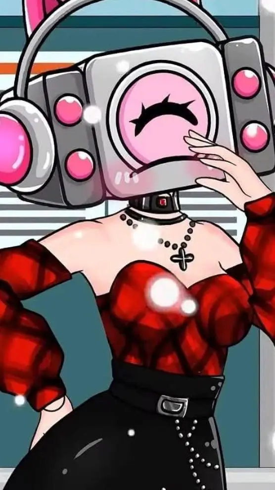 ai character: Music hairphone.🎧🎧 background